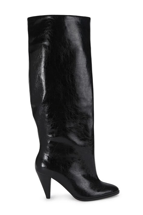 Kurt Geiger London Kozaki damskie zamszowe Lambeth Boot Slouchy czarne 6194300019