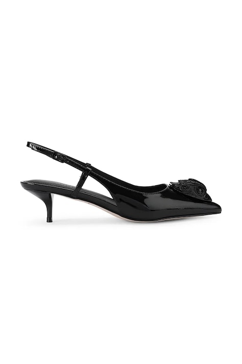 Kurt Geiger London Szpilki skórzane Belsize 40 Sling czarne 6137800309