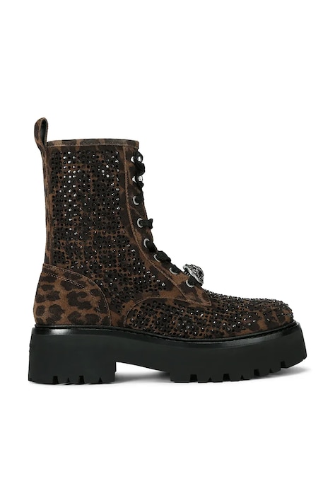 Kurt Geiger London Farmářky dámské semišové Chelsea Perf Boot hnědé 6084039289