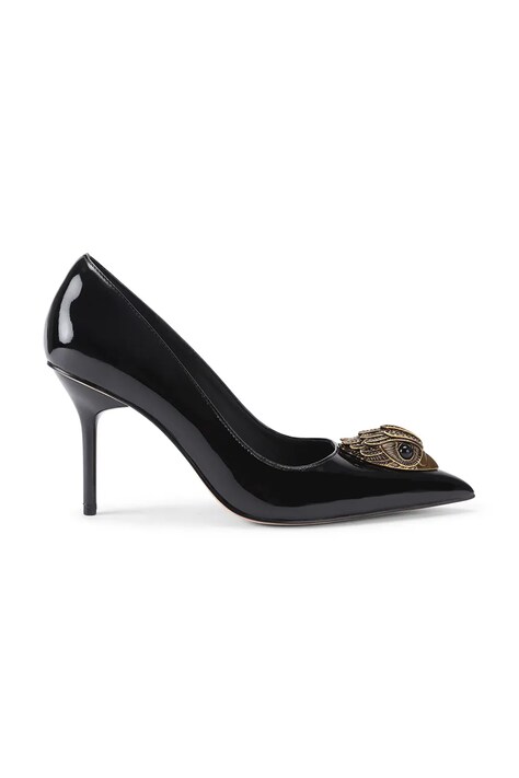 Kurt Geiger London Szpilki skórzane Belsize Court czarne 5595500309
