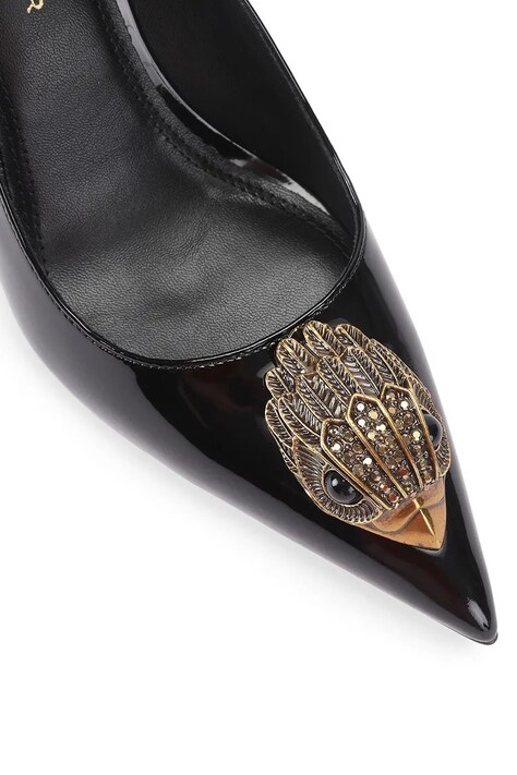 Kurt Geiger London Szpilki skórzane Belsize Court czarne 5595500309