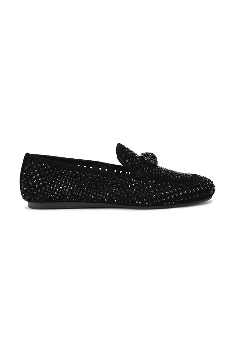Kurt Geiger London Mokasyny damskie zamszowe Mayfair Loafer czarne 6139800209