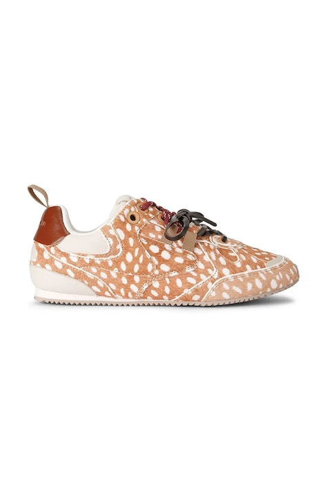 Kurt Geiger London K Slim Runner sneakersy damskie skórzane brązowe 5991146019