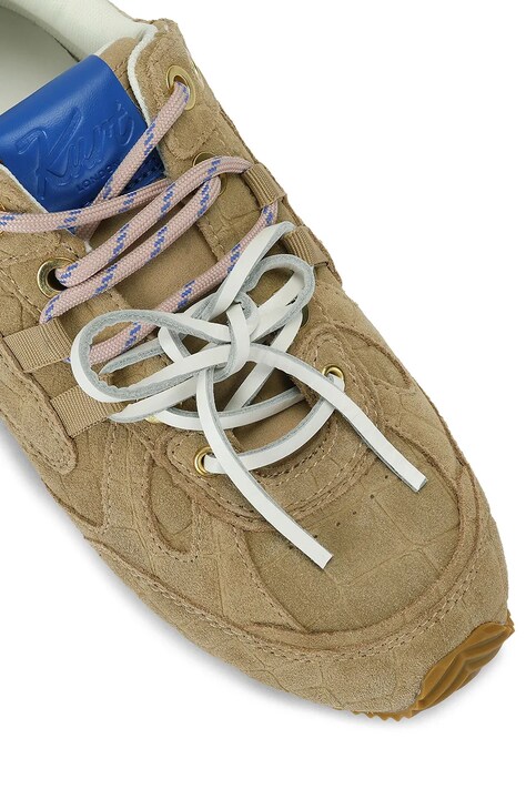 Kurt Geiger London K Slim Runner sneakersy damskie zamszowe zielone 5991140249