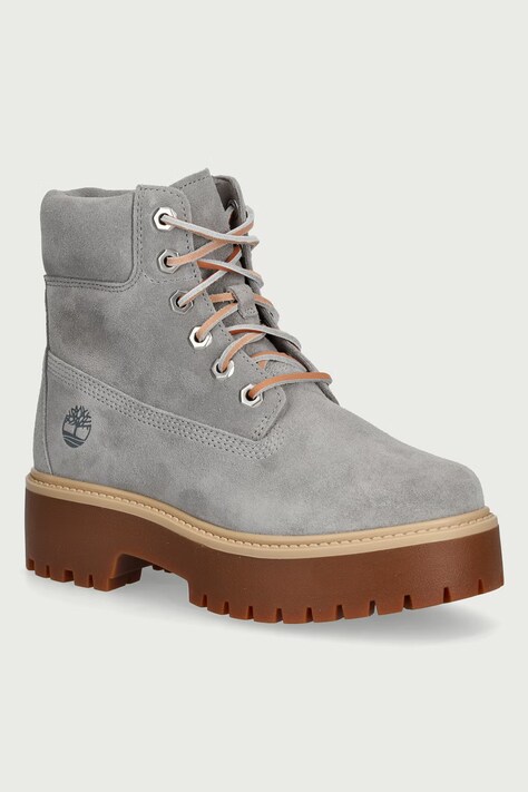 Timberland Gležnjače za žene od kože Stone Street sive TB0A5THXEJR1
