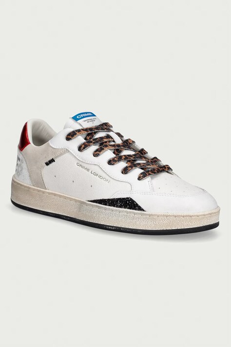 Crime London CHELSEA sneakersy damskie skórzane białe 25204AA8 10