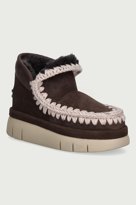 Mou Bounce Welt Sneaker Suede snehule dámske semišové hnedé MU.FW751000A