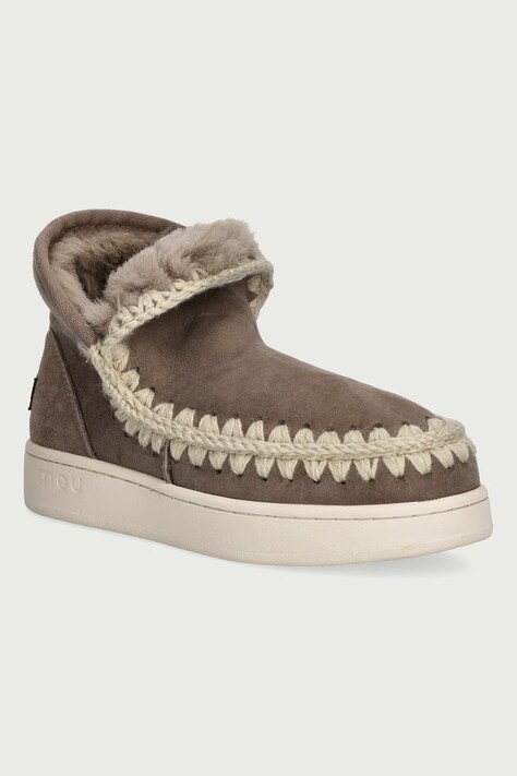 Mou New Eskimo Sneaker Suede śniegowce damskie zamszowe beżowe MU.FW741000A