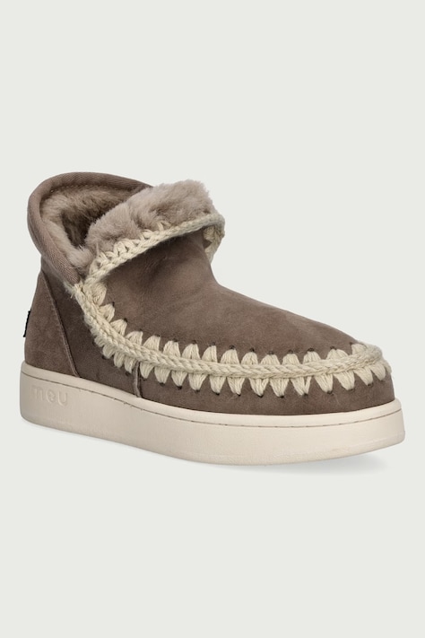 Mou New Eskimo Sneaker Suede śniegowce damskie zamszowe beżowe MU.FW741000A