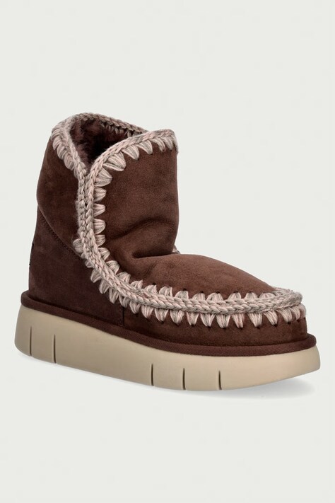 Mou Eskimo 18 Bounce μπότες χιονιού Γυναικείες σουέτ καφέ MU.FW531002A