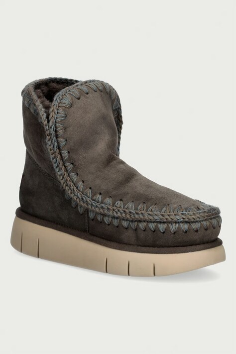 Mou Eskimo 18 Bounce śniegowce damskie zamszowe zielone MU.FW531002A