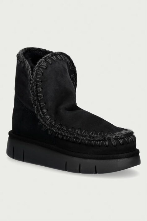 Mou Eskimo 18 Bounce snehule dámske semišové čierne MU.FW531002A