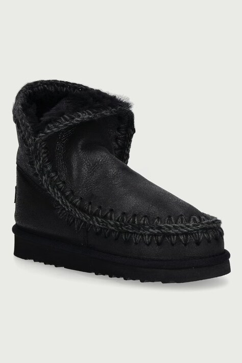 Mou Eskimo 18 snehule dámske nubukové čierne MU.FW101001B