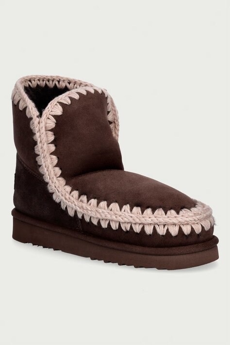 Mou Eskimo 18 μπότες χιονιού Γυναικείες σουέτ καφέ MU.FW101001A