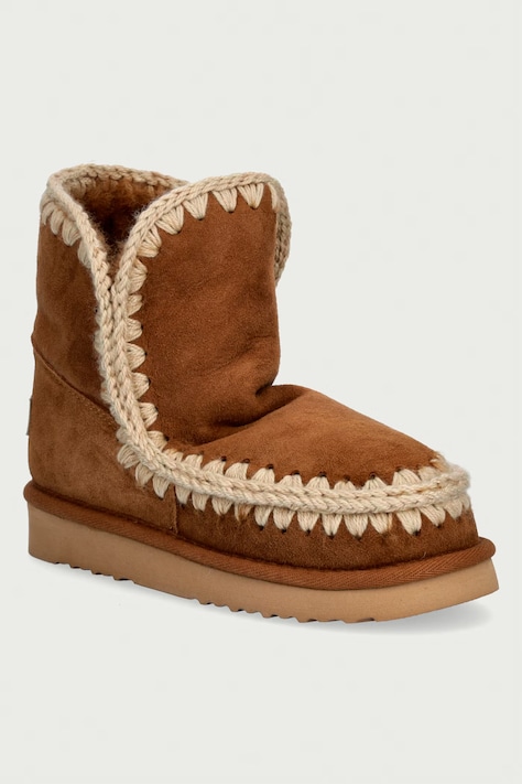 Mou Eskimo 18 μπότες χιονιού Γυναικείες σουέτ καφέ MU.FW101001A
