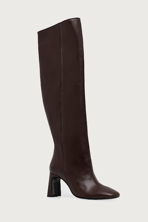 Souliers Martinez Čižmy dámske kožené ROBERTA hnedé ROBERTA