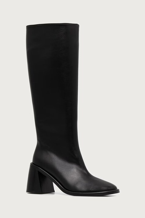 Souliers Martinez kozaki damskie skórzane TRIANA czarne TRIANA