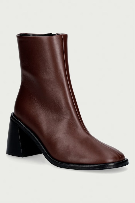 Souliers Martinez gležnjače za žene od kože TERUEL smeđe TERUEL