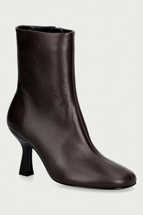 Souliers Martinez gležnjače za žene od kože TALIN smeđe TALIN