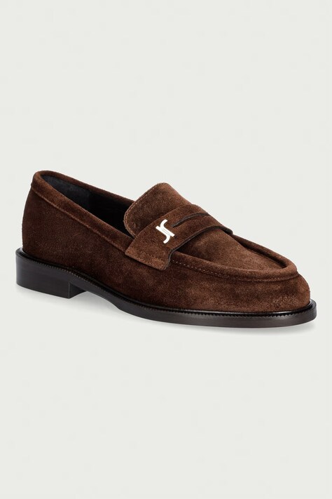 Jonak mocassini da donna in scamoscio DUEDI CROUTE marrone 3800299