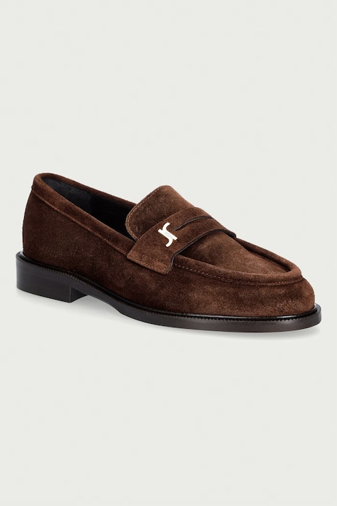 Jonak mocassini da donna in scamoscio DUEDI CROUTE marrone 3800299