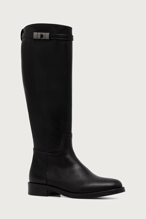 Jonak kozaki damskie skórzane FLY CUIR czarne 3700286