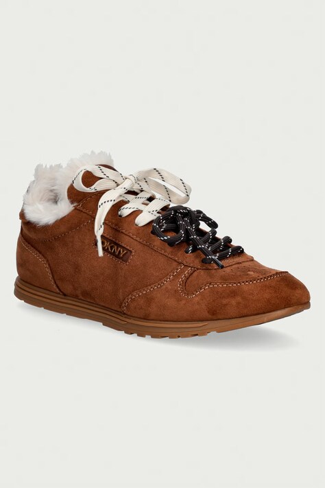 DKNY Amanda Fur sneakers dámske hnedé K4654942