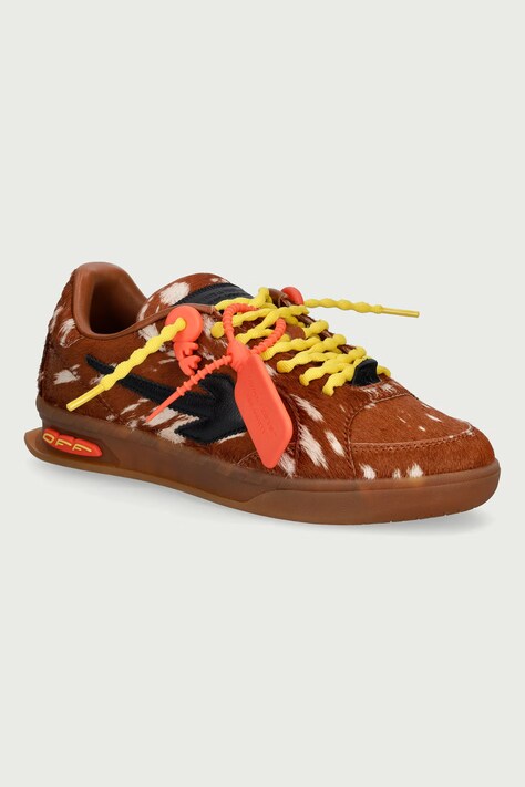 Off-White End of Play sneakers pentru femei din piele maro OF05772210