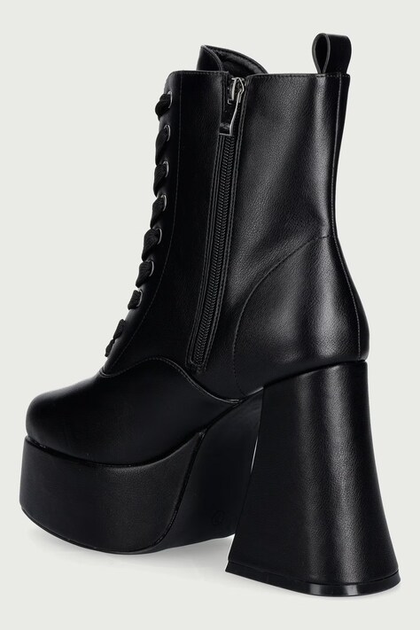 Koi Footwear ботильйони на каблуку жіночі Reign Lace Up Platform — AW26-OBDUCK, чорний — фото 3