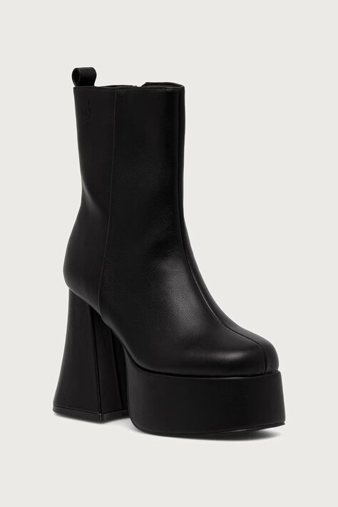 Koi Footwear Gležnjače s debelom potpeticom za žene Resonance Platform crne FG04