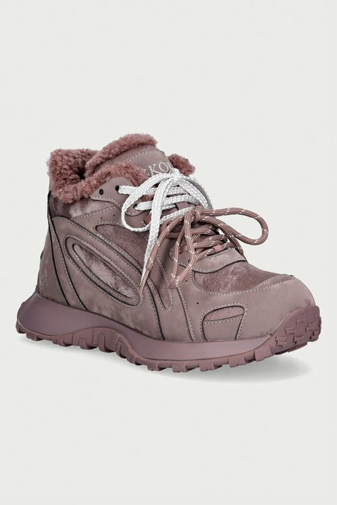 Koi Footwear Fluffy Platform Trainers sneakers Γυναικεία μωβ Umbra-Purple