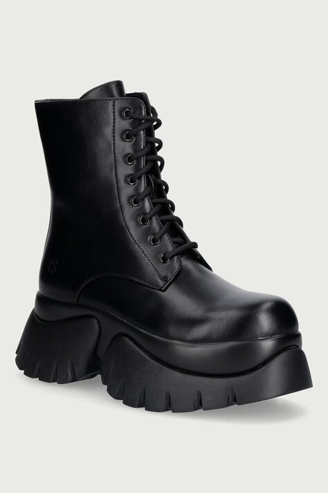 Koi Footwear Delovni čevlji ženski Rancor Lace up Monster Boots črni RANCOR