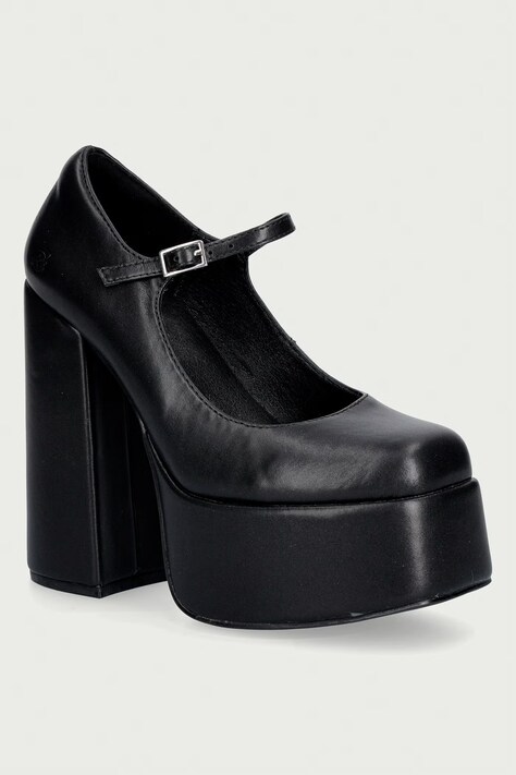 Koi Footwear Γόβες Darkbloom Black Platform μαύρες DBP2