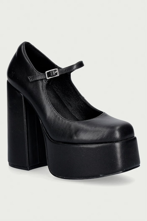 Koi Footwear Γόβες Darkbloom Black Platform μαύρες DBP2