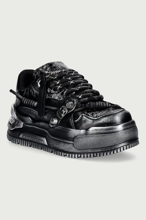 Koi Footwear Metamorphosis Distressed Platoform sneakers Γυναικεία μαύρα TT01