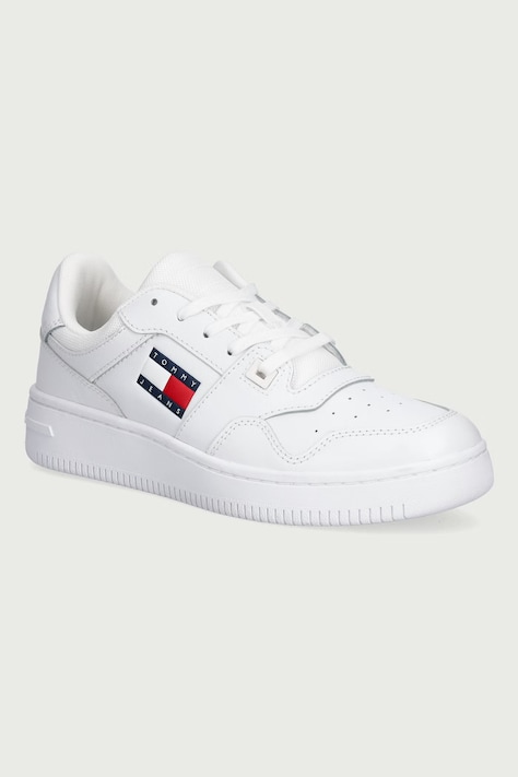 Tommy Jeans TJW RETRO BASKET sneakers pentru femei albi EN0EN02933