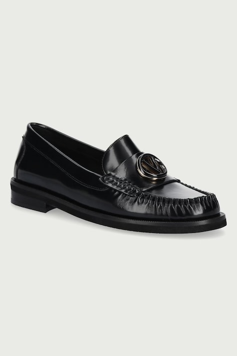 Valentino Mokasinke za žene od kože DRESS crne 91D2594VTA