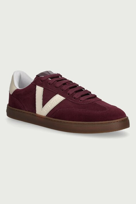 Valentino BAJA sneakers dámske semišové burgundské 91B4701CAM