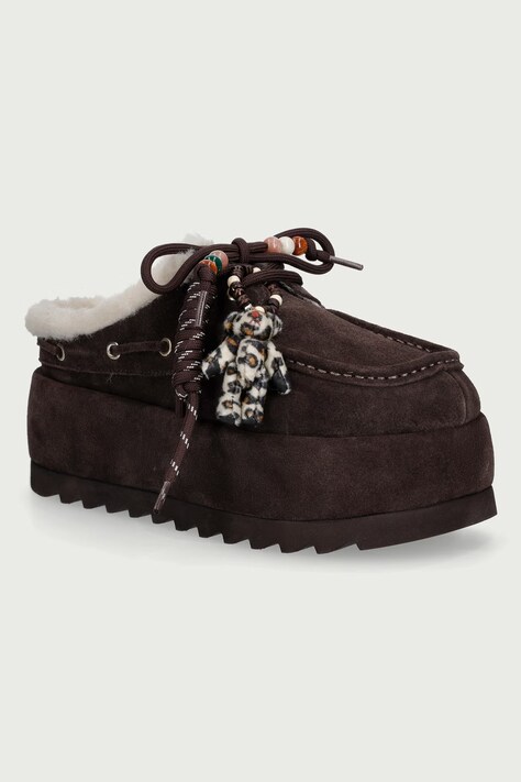 Steve Madden Kapcie damskie zamszowe Cuddly brązowe 11005708