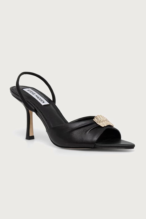 Steve Madden szpilki skórzane Kandy czarne 11005707