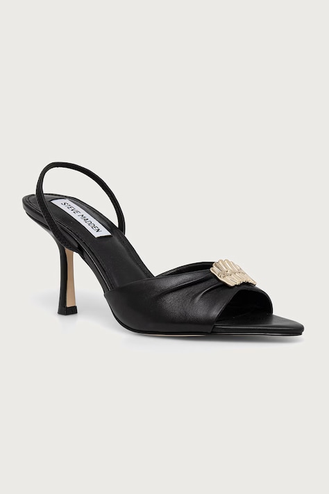 Steve Madden szpilki skórzane Kandy czarne 11005707