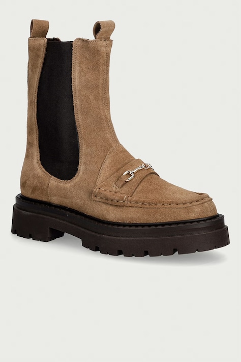 Steve Madden sztyblety damskie zamszowe Kasey beżowe 11004947