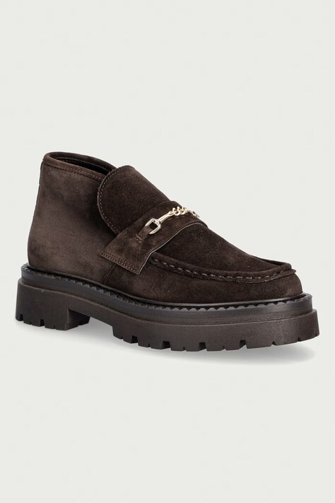 Steve Madden półbuty damskie zamszowe Karima brązowe 11005697