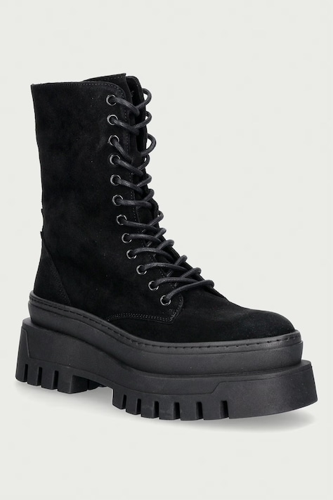 Steve Madden workery na platformie damskie zamszowe Coast czarne 11002681