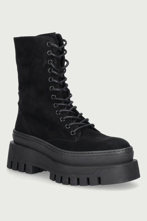 Steve Madden Workers sulla banchina da donna in scamoscio Coast nere 11002681