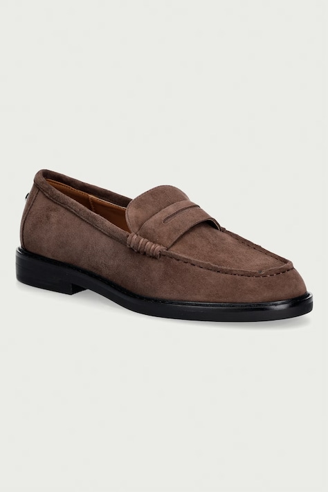 Steve Madden mokasyny damskie zamszowe Adison brązowe 11004736