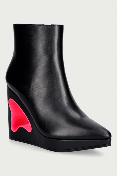 United Nude Μποτάκια πλατφόρμες Γυναικεία δερμάτινα Void Bootie μαύρα 110300116