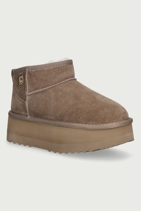 Liu Jo JANE 01 śniegowce damskie zamszowe beżowe SF6153PX002S3448