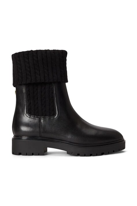 Lauren Ralph Lauren Botki damskie skórzane Allyson Cbl czarne 802P17088001