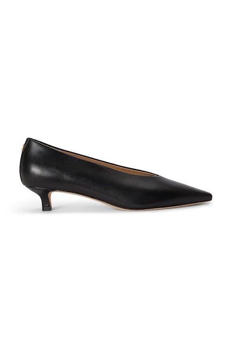 Lauren Ralph Lauren szpilki skórzane Frncsa Pump czarne 802P16893001